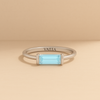 Blue Topaz Baguette Ring