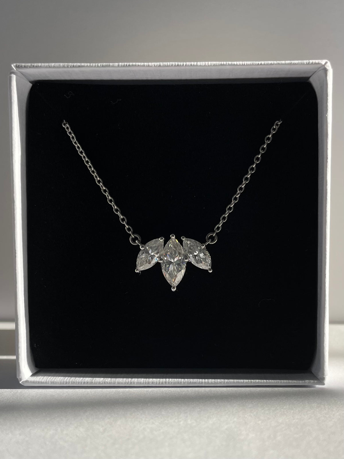 Marquise Flower Petal Necklace