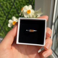 Citrine Baguette Ring