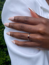 Garnet Baguette Ring