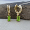 Peridot Baguette Earring
