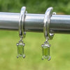 Peridot Baguette Earring