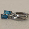 London Blue Topaz Baguette Earring