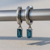 London Blue Topaz Baguette Earring