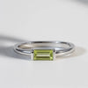 Peridot Baguette Ring
