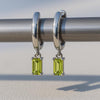 Peridot Baguette Earring