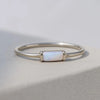 Ethiopian Opal Baguette Ring