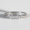 Moissanite Baguette Ring