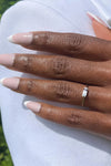 Baguette Rainbow Moonstone Ring