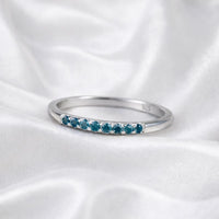 London Blue Topaz Half Eternity Ring