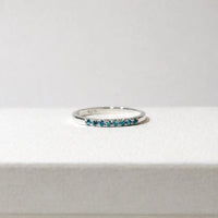 London Blue Topaz Half Eternity Ring
