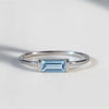 Blue Topaz Baguette Ring
