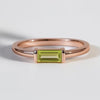 Peridot Baguette Ring