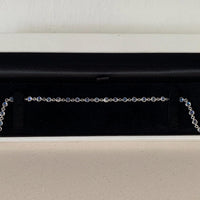 Bezel-Set Round Moonstone Tennis Bracelet