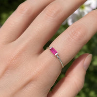 Ruby Baguette Ring