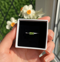 Peridot Baguette Ring