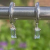 Aquamarine Baguette Earring