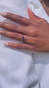 Amethyst Baguette Ring