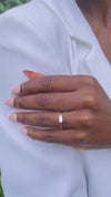 Moissanite Baguette Ring